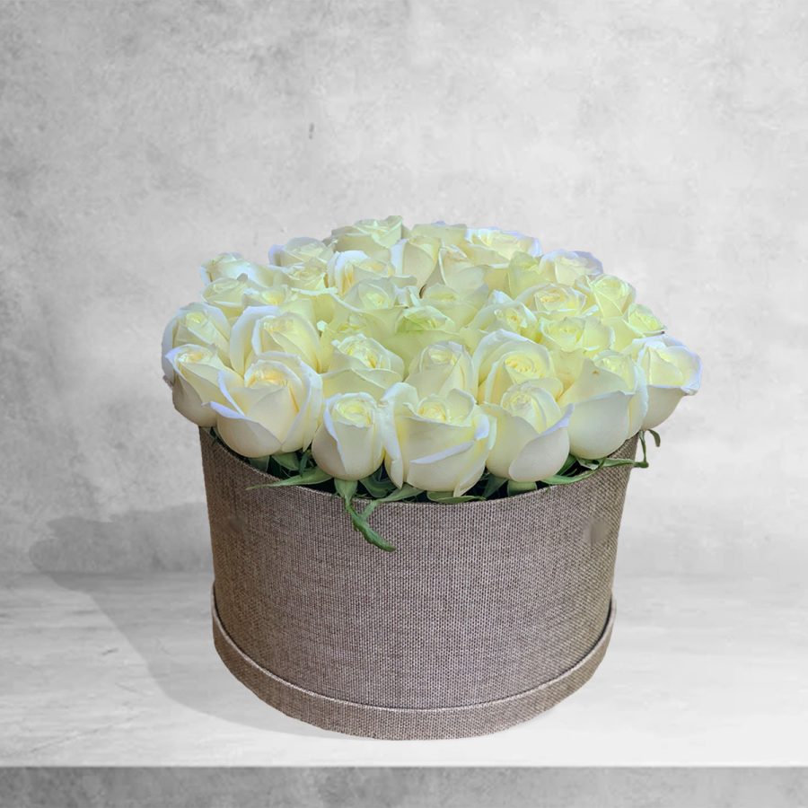 Box Rosas Brancas Box Rosas Brancas - Floristas, entrega de flores lisboa