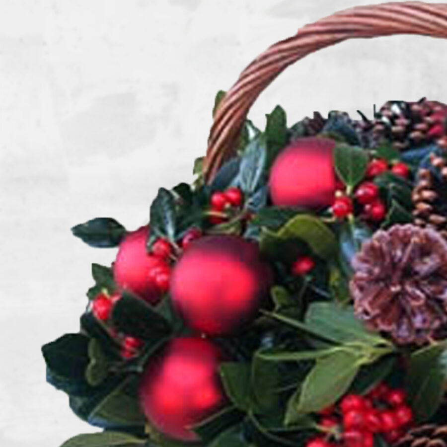 Cesto De Natal I - Floristas, entrega de flores lisboa