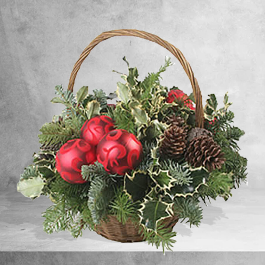 Cesto De Natal Ii - Floristas, entrega de flores lisboa